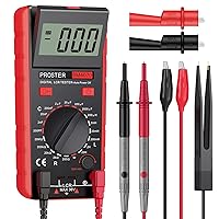 Vista 10 de Proster Medidor LCR - Multimetro Digital LCR de Capacitancia Resistencia Inductancia con Pantalla LCD de Rango Excesivo Amarillo