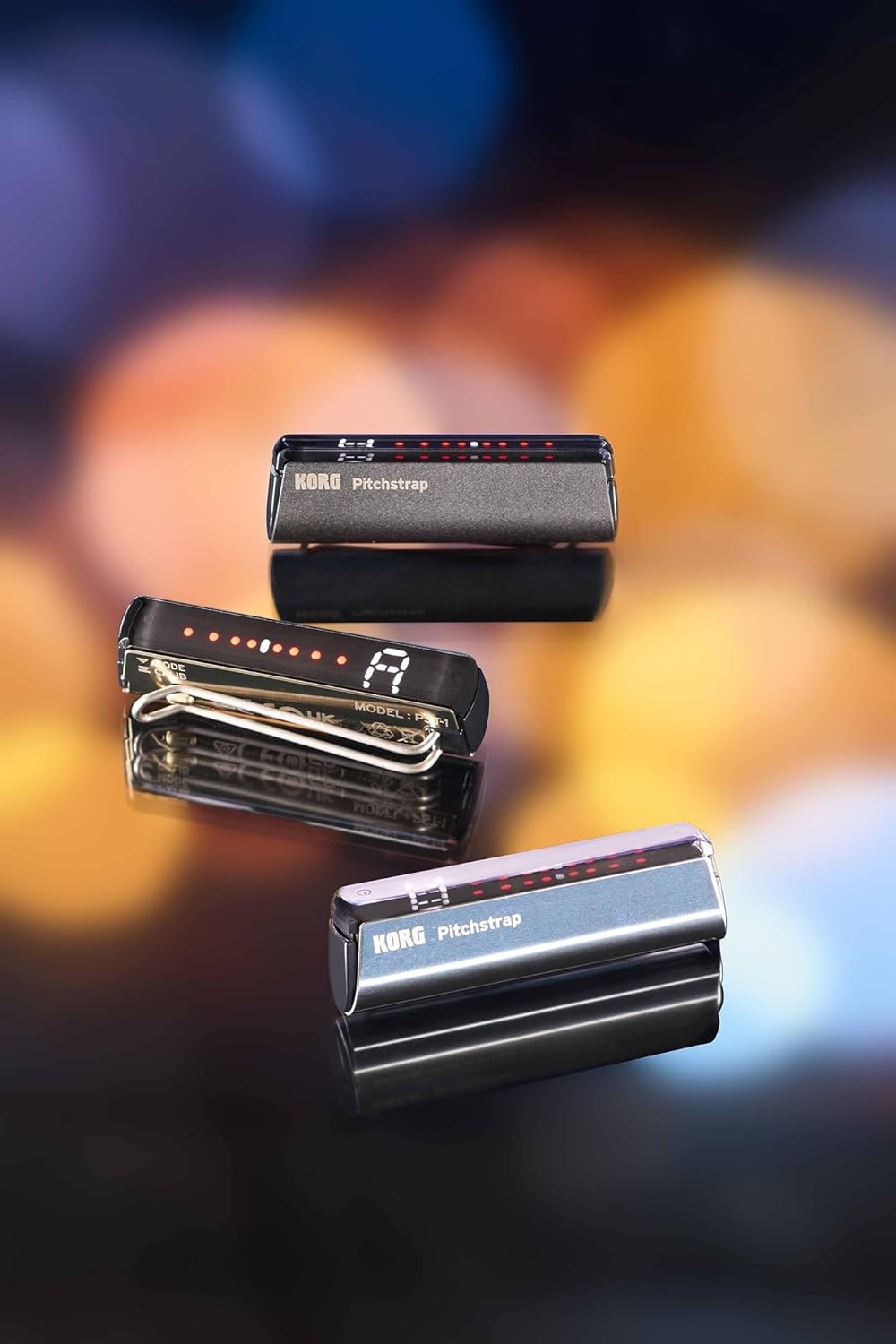 Korg Pitchstrap Strap Mounted Guitar Tuner - Gold