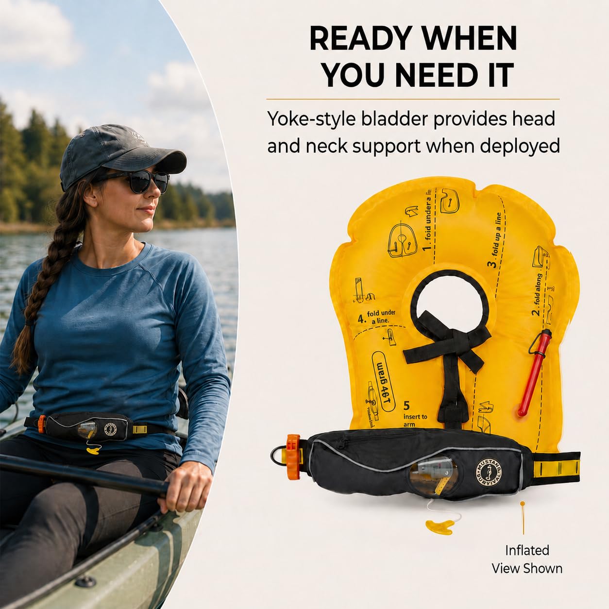 Amazon.com : Mustang Survival Manual Inflatable PFD Belt Pack
