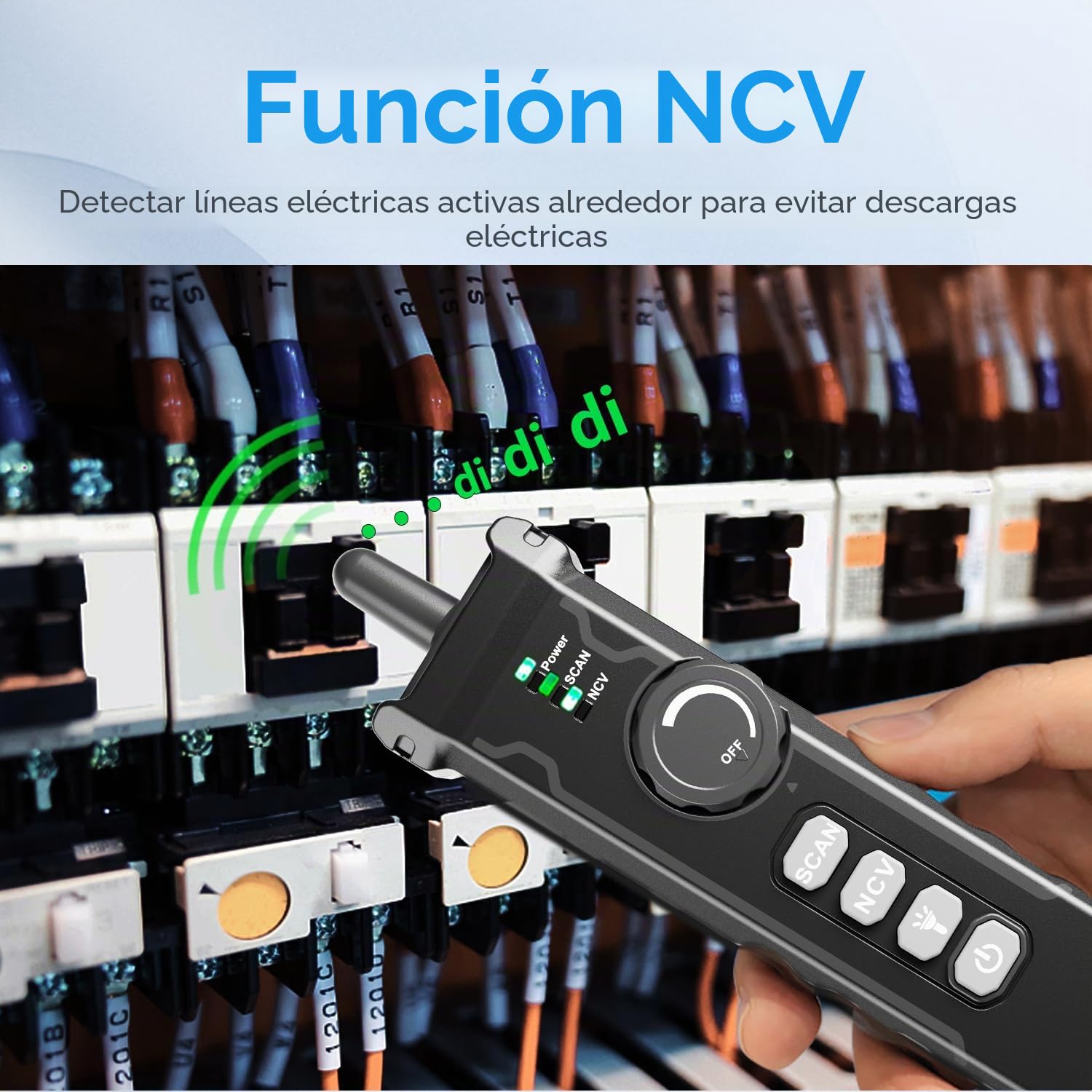 NOYAFA Probador de Red con Escaneo IP, Probador de Cable de Red con TDR | Prueba de PING y Velocidad de Puerto, Comprobador RJ11/RJ45, Analizador de Cable Ethernet para Cat5/Cat6, Prueba PoE, NF-8506