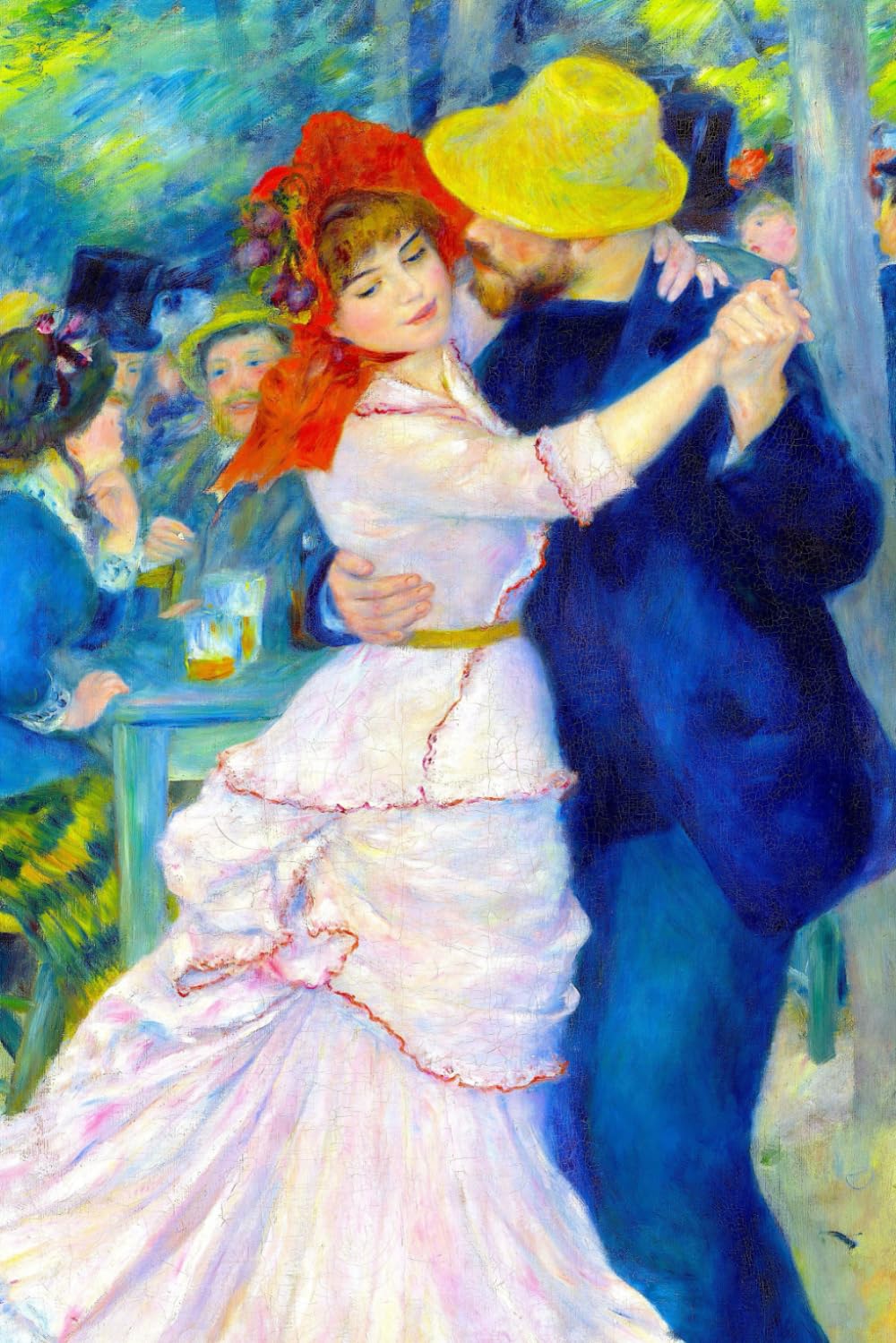Dance at Bougival - Pierre-Auguste Renoir - Notebook: 120 Lined Pages 6" x 9" Journal Diary Notepad