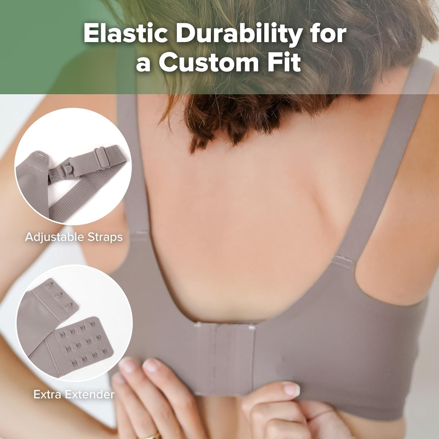 haakaa Nursing Bras for Breastfeeding, Ultra Comfort Jelly Strip“ Supportive Maternity Bras Wireless Pregnancy Bras - Image 6