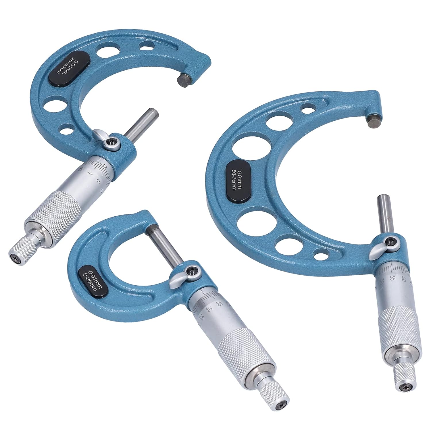 High Accuracy Micrometer, Bearing Steel Micrometer Micrometer Measurement Tool with ABS Storage