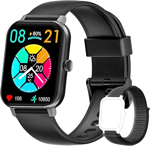 Miniatura 1 de Fitness Tracker Smart Watch with 247 Heart Rate Blood Oxygen Body Temperature Monitor Sleep Tracking, IP68 Waterproof Activity Tracker for Android