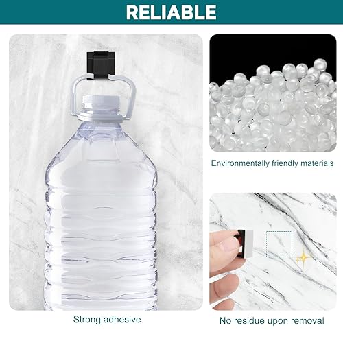 Miniatura 5 de 63 unidades de organizador de cables negros, clips adhesivos para cables, organizador de cables de 032 x 0.2 pulgadas, clips de cable para cables en