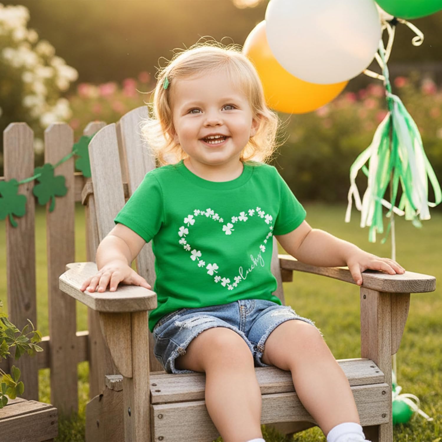 Kids Toddler Boys Girls St. Patrick's Day Shirt Short Sleeve Funny Letters Irish Shamrock Clover Graphic Top - Image 3