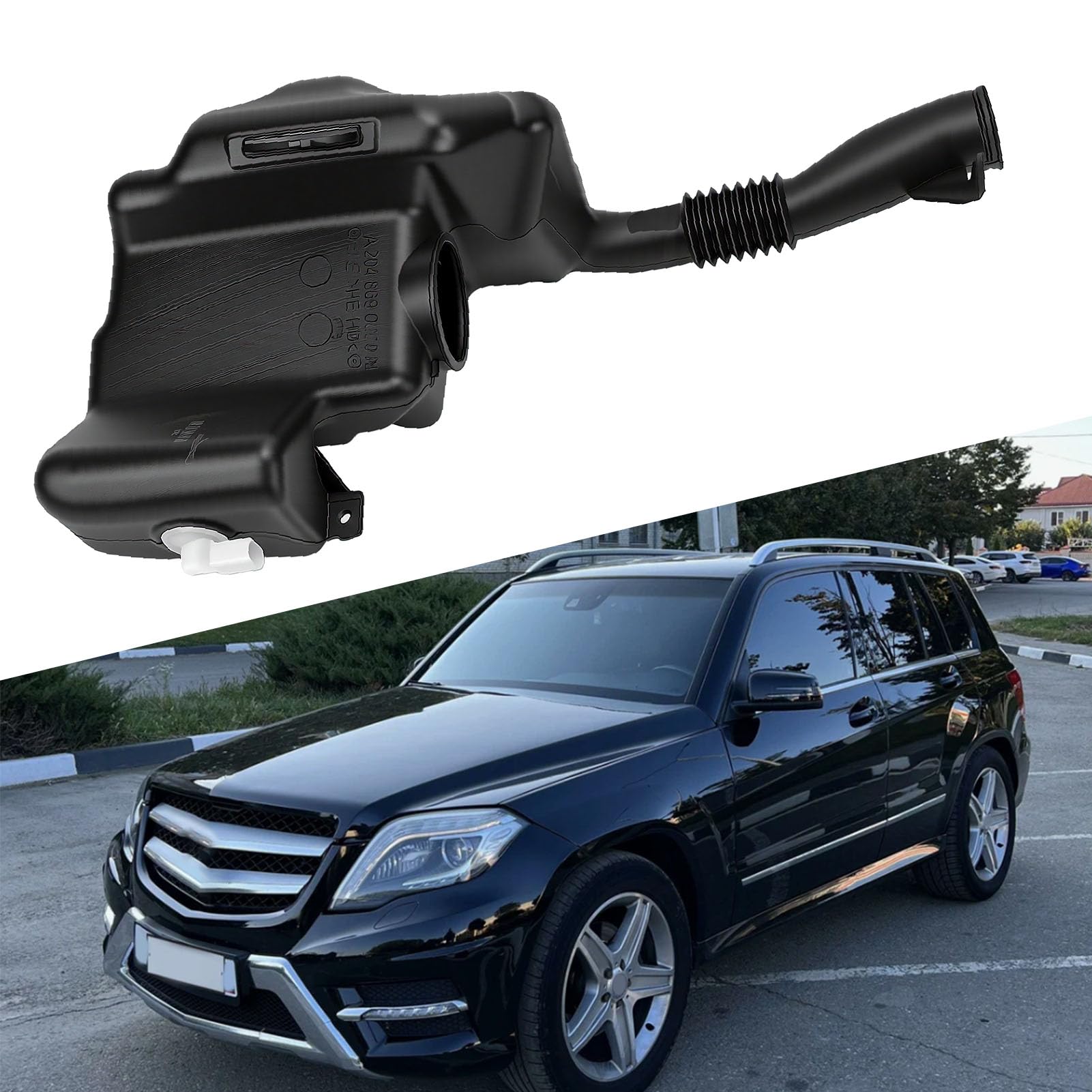 KIMISS Zbiornik na Płyn do Spryskiwacza Zbiornik na Płyn z nakrętką Direct | Pasuje do zamiennika ABS 2048690920 A2048690920 dla GLK250 2013-2015 GLK350 2010-2015