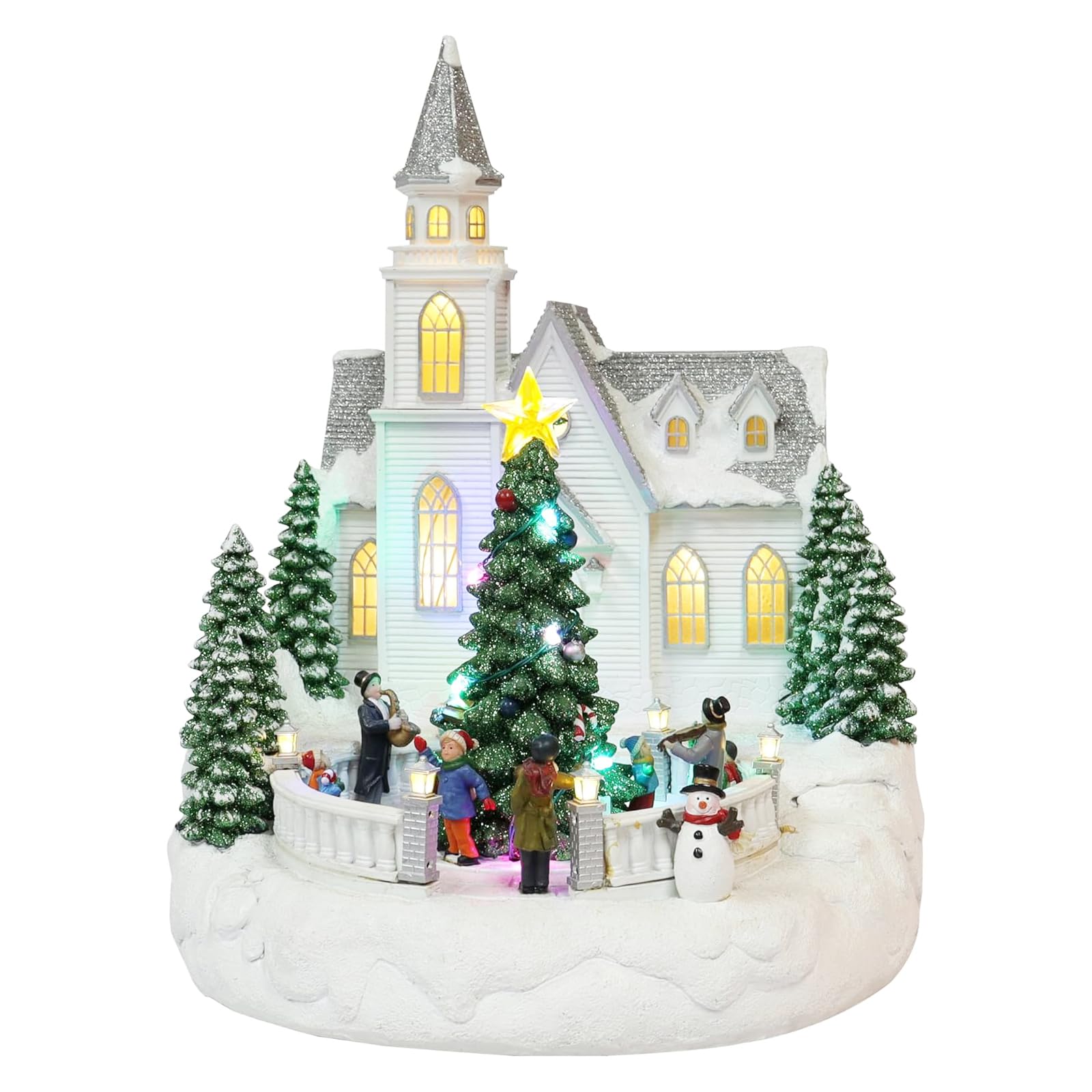 Amazon.com: MOMENTS IN TIME Lighted Musical Christmas Church with