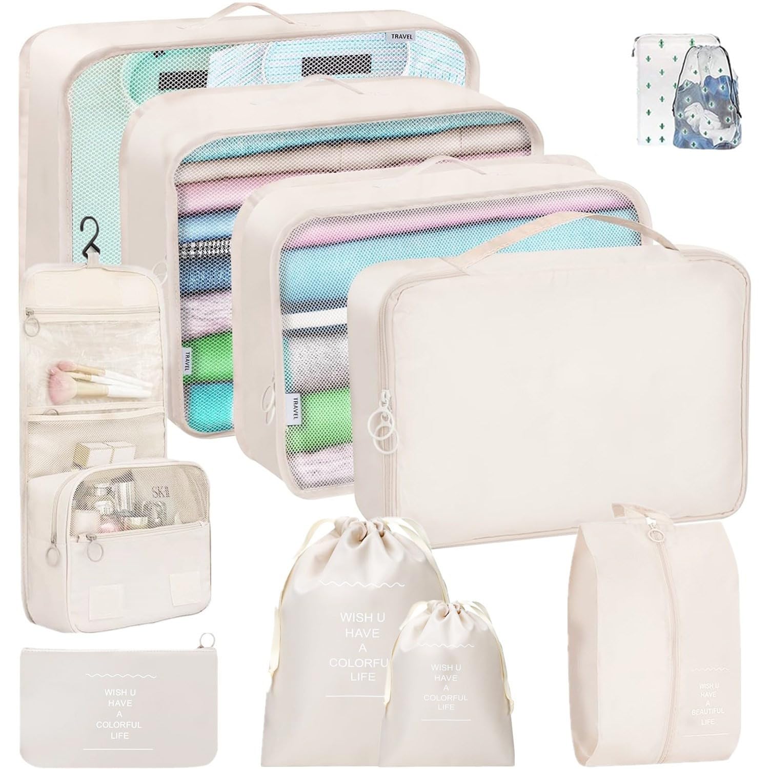 Amazon.co.jp: トラベルポーチ 11点セット 旅行用 ポーチセット