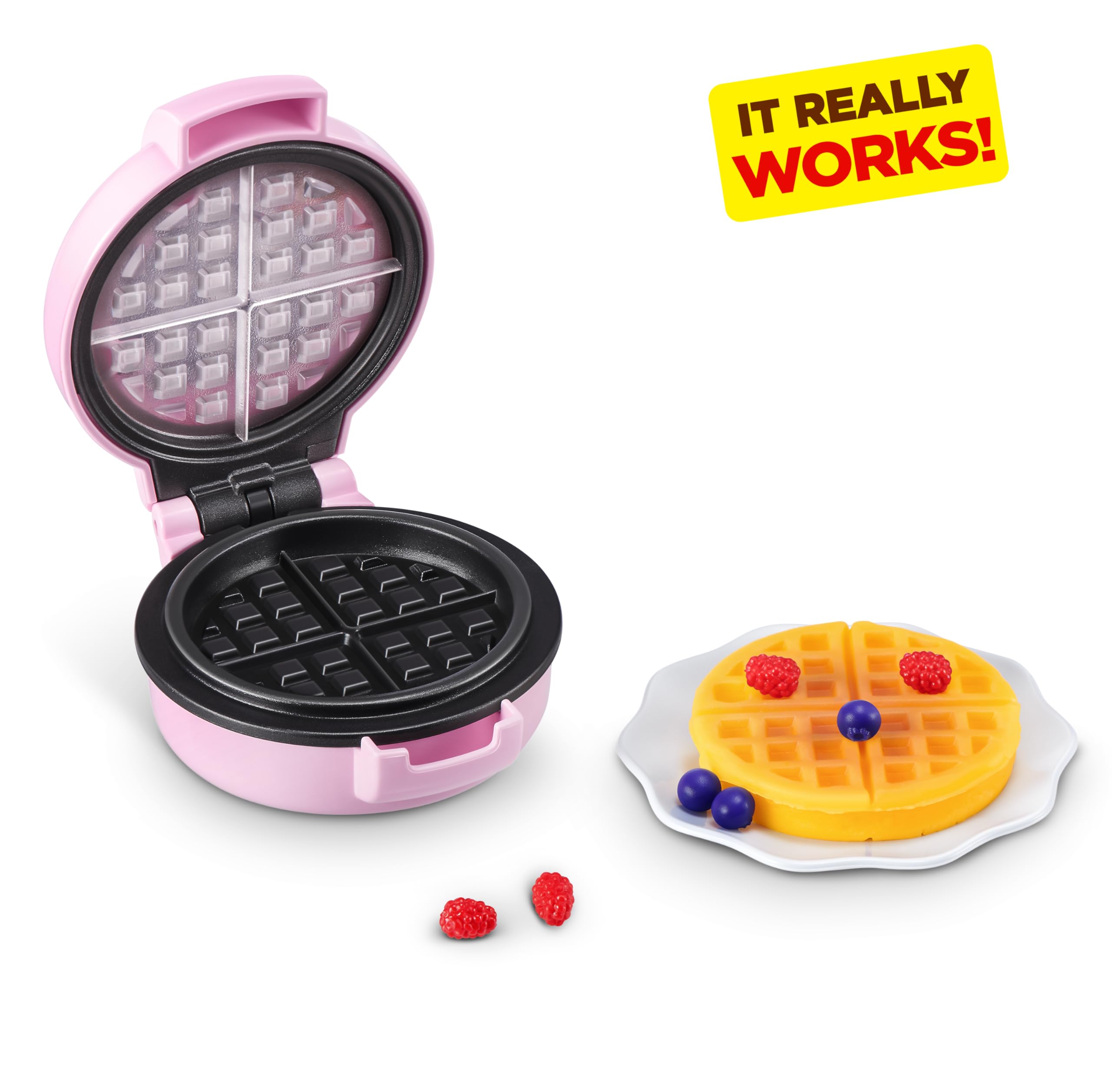 Mini Brands Really Works Magic Cook Kitchen Capsule Series 1 (Waffle Maker) by ZURU, Miniature Real Working Kitchen Appliances, Non-Edible Collectible Mystery Toy for 3+ Kids, Teens and Adults - Image 4