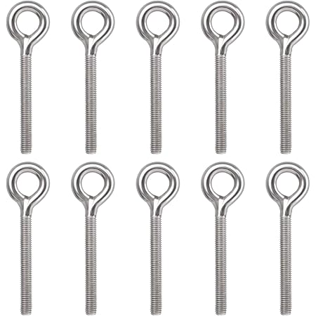 16 Stück Ringschrauben M6 - 304 Edelstahl Ösenschrauben Für Industrie & Handwerk