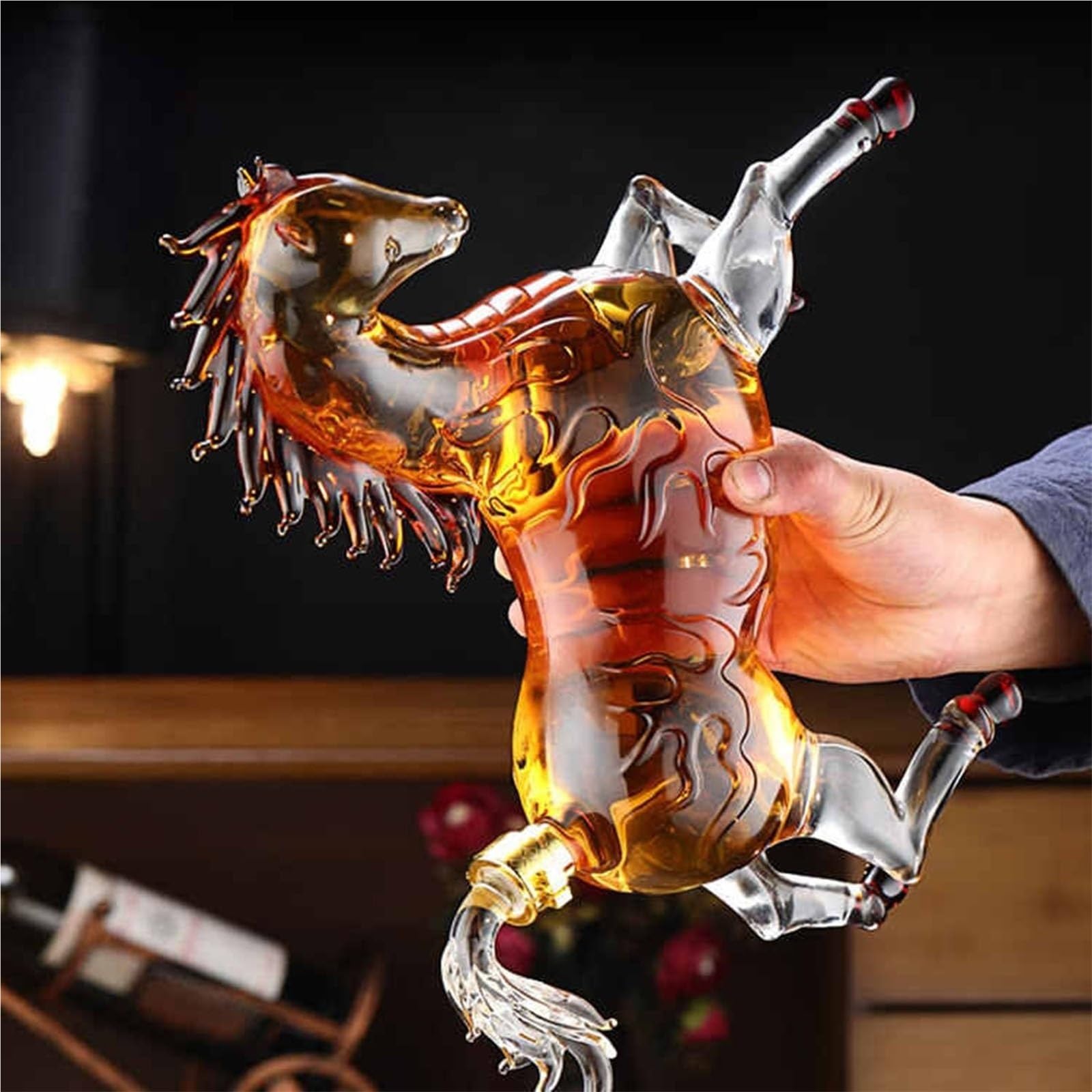 Amazon.co.jp: ウィスキ一デカンタ - ウイスキーボト 置物 彫像