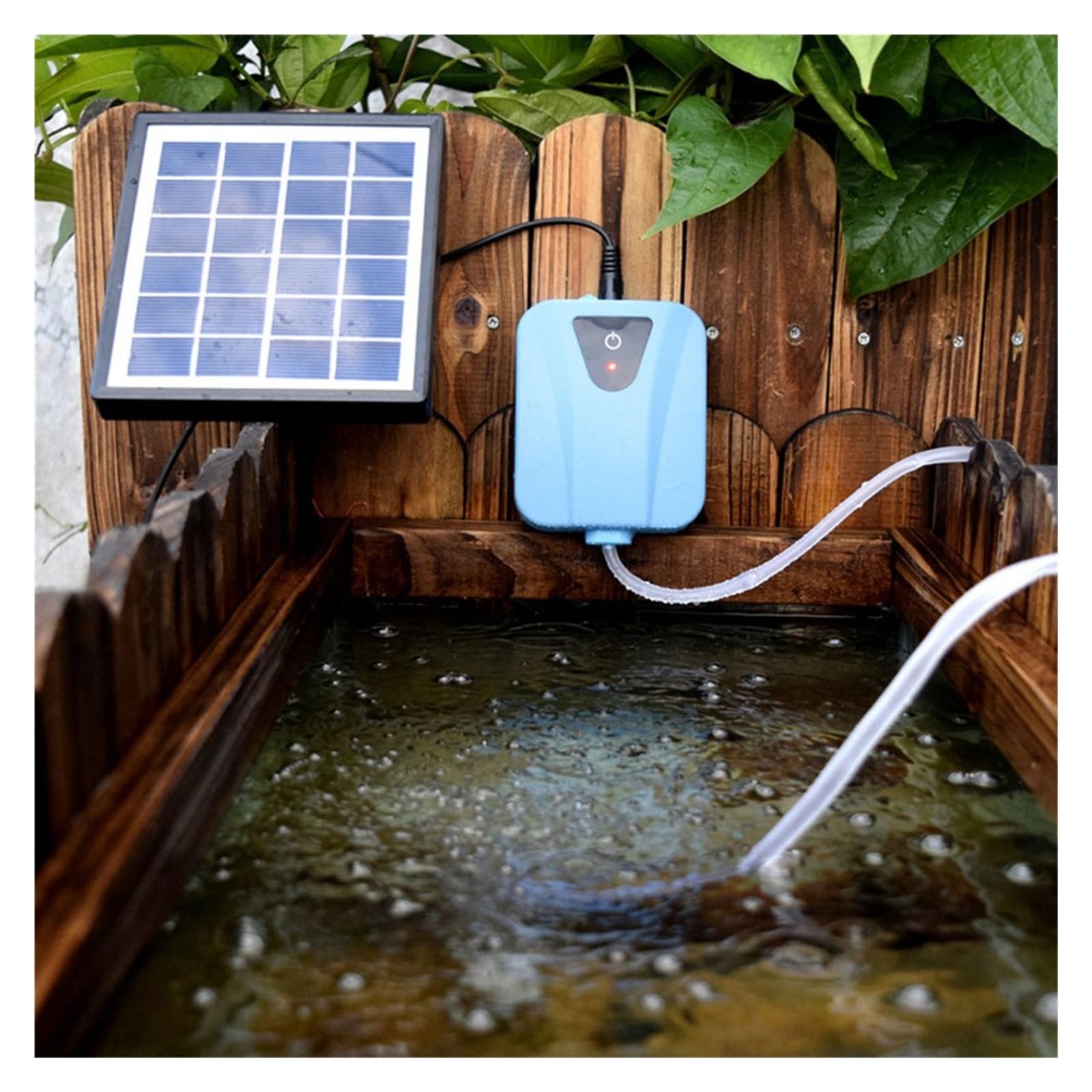 Bomba de aire de acuario ahorradora de energía de 5V/1A, oxigenador de energía Solar, bomba de oxígeno de agua, aireador de estanque, bomba de aire de acuario