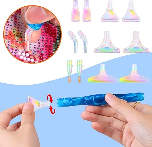 Miniatura 3 de DoreenBow 21 bolígrafos de pintura artística de diamante 5D, herramientas de pintura de arte de diamante, kit de herramientas de pintura de arte de