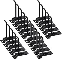 Vista 8 de Swpeet Kit surtido de 20 ganchos de pared resistentes de 2 pulgadas, accesorios Slatwall, ganchos para panel de pizarra, organización de garaje