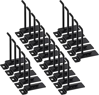 Swpeet 20Pcs 4 Inch Heavy Duty Slatwall Hooks Assortment Kit, Slatwall A...