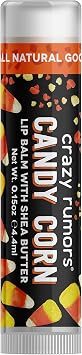 Crazy Rumors Candy Corn Shea Butter Soothing Lip Balm Stick for Dry Lips, 100% Natural and Vegan 4.4ml Limited Edition
