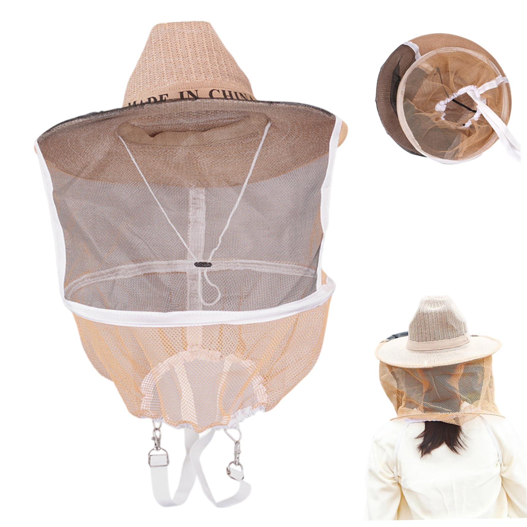 Gorro de apicultor con red antimosquitos para evitar picaduras 7