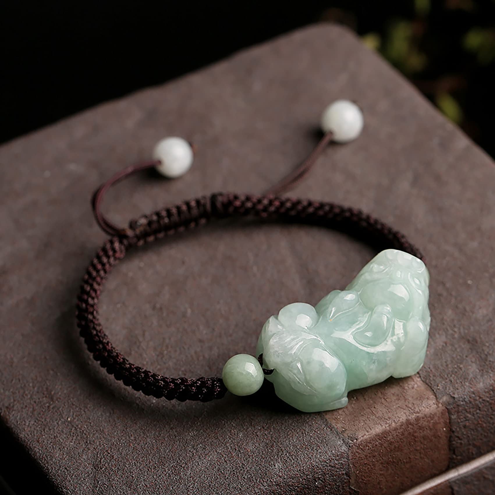 Pulsera De Cuentas, Pulsera De Hilo Rojo Lucky Charm Balance Pulsera Esmeralda Cuerda Tejida Pulsera Amuleto Atraer Prosperidad Amor Suerte Dinero,Rojo