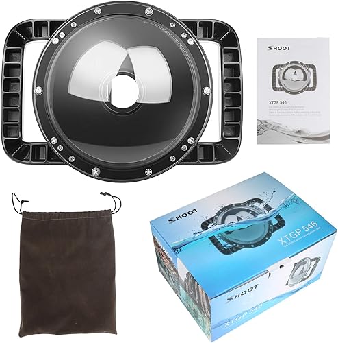 Miniatura 7 de SHOOT Puerto de cúpula para cámara DJI OSMO Action 1  Cubierta de carcasa impermeable, ligera, estable, estabilizador de doble asa, más fácil de