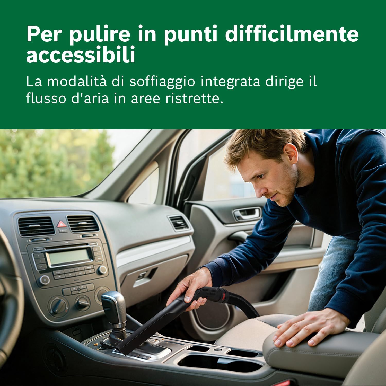 Bosch Aspirapolvere a filo PAS15-200 (Tubi di prolunga (plastica), tubo di aspirazione 2,2 m, tubo a gomito/impugnatura, bocchette per pavimenti e fessure,filtro a cartuccia)