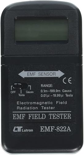 Lutron 822-A Medidor de campo electromagnético completamente digital (rango amplio, alta resolución)