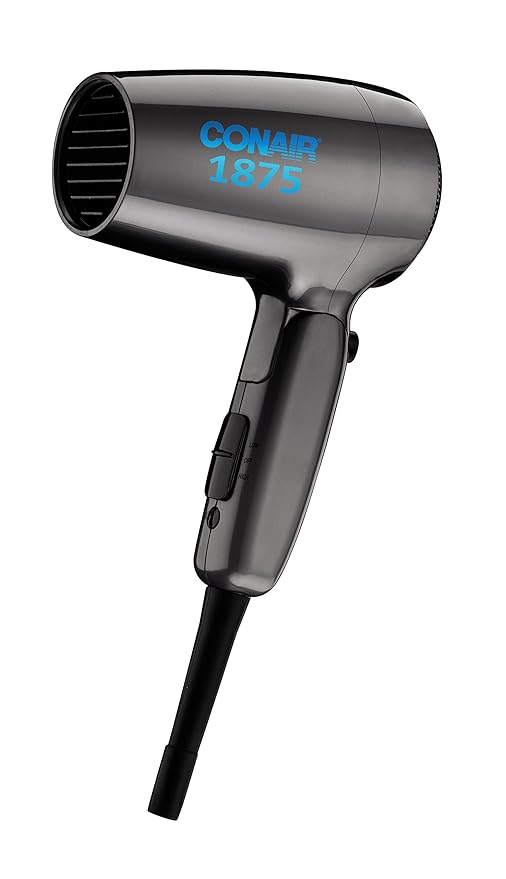 Conair Travel Hair Dryer with Dual Voltage, 1875W Compact