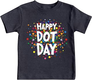 Dot Day Shirt Kids Happy International Dot Day T-Shirt Toddler Boys Girls Polka Dots Art Tee Tops
