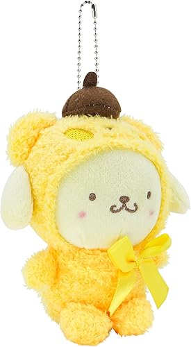 Bonito llavero de peluche de dibujos animados de 4.5 pulgadas, colgante de animal de peluche kawaii, adecuado para mochilas, bolsas y automóviles,