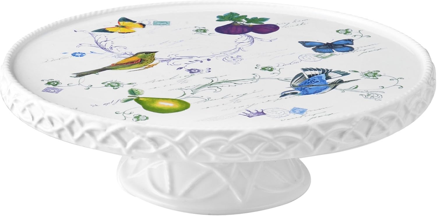 Mikasa Antique Countryside Footed Cake Plate Amazon.co.uk Home & Kitchen