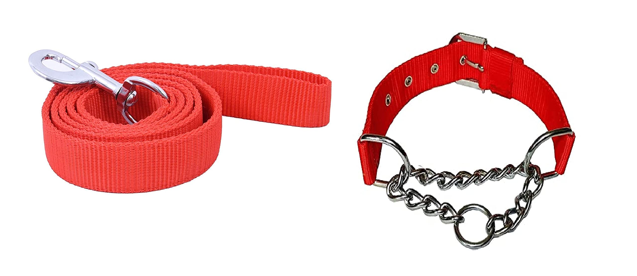 PSK PET MART Dog Choke Pet Nylon Half Chain Collar Half Choker Stainless Steel Dogs Collars with Leash1 Piece Size - 1.25 inch Large 1 Pcs (B0BYNV8P2X) Amazon Price History, Amazon Price Tracker