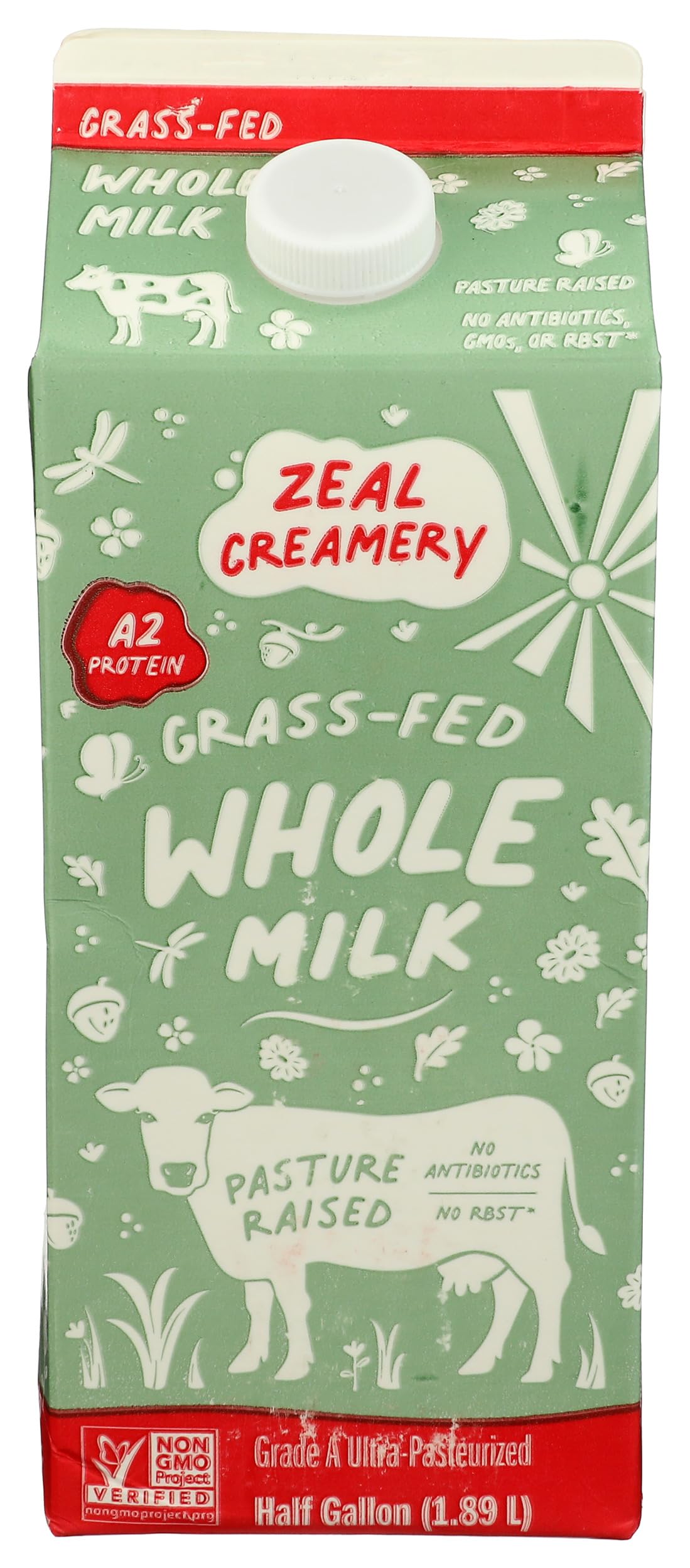 Amazon.com: Zeal Creamery Grass Fed Whole Milk, 64 FZ : Grocery