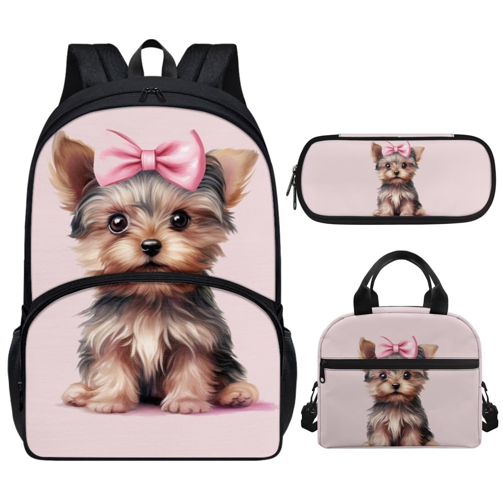 Mochila Lindo Cachorro Perro Animal Diseño Bookbag Impermeable Mochila