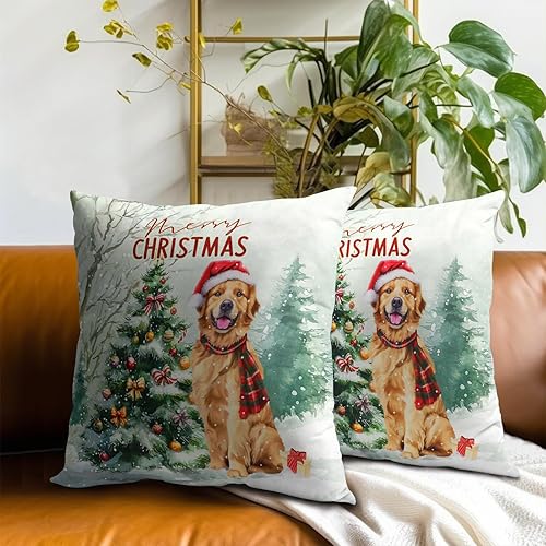 Miniatura 8 de Juego de 2 fundas de almohada de pino de 16 x 16 pulgadas, color azul y verde, de algodón, cuadradas, estilo rústico, bosque natural, estampado de