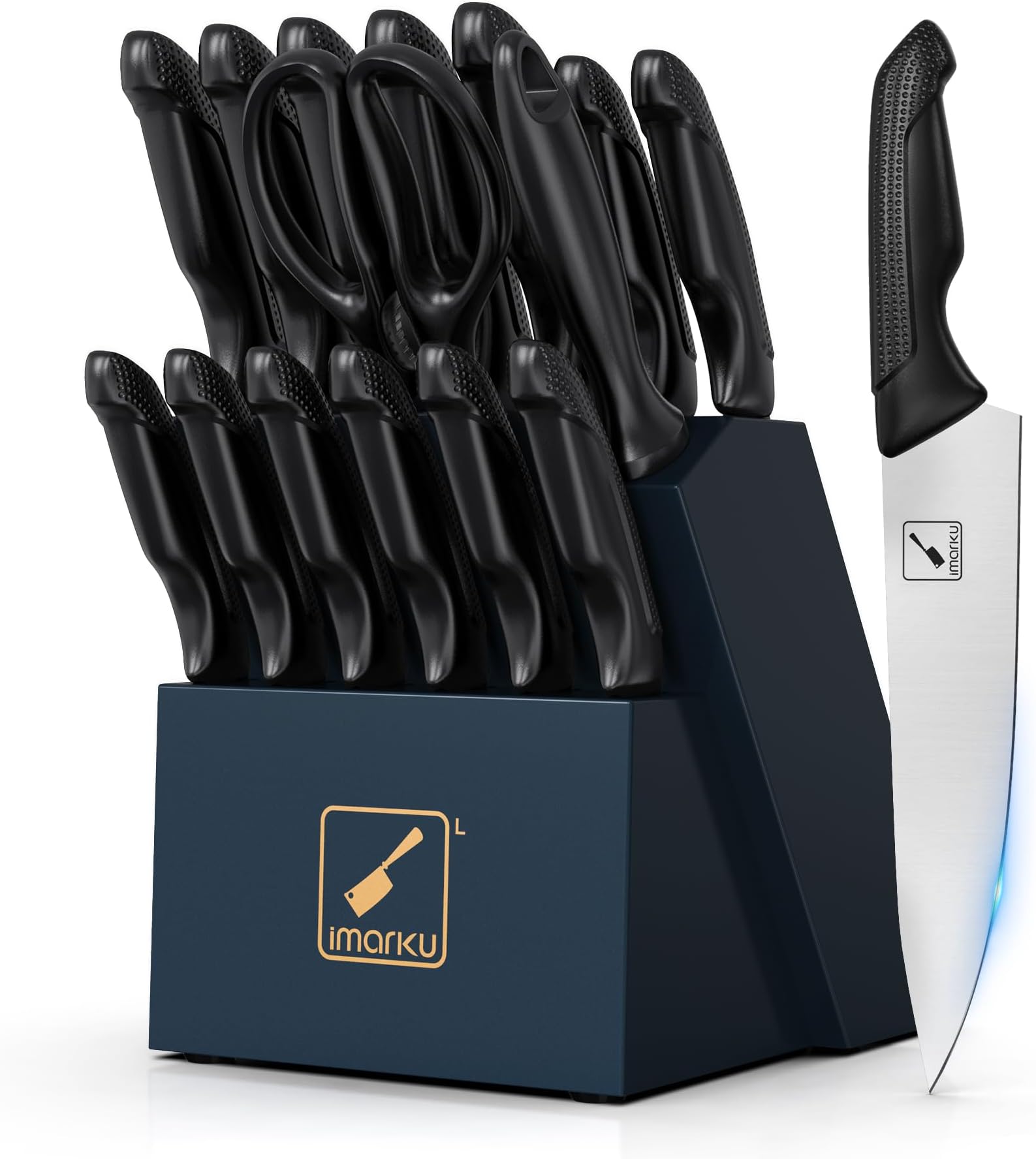 Knife Set, imarku 16 PCS Japanese Stainless Steel Kitchen