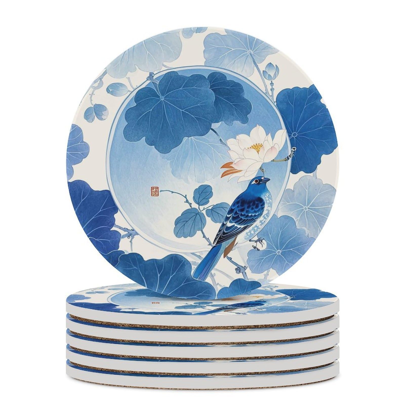 Dessous-de-verre en céramique pour décoration de table de salon