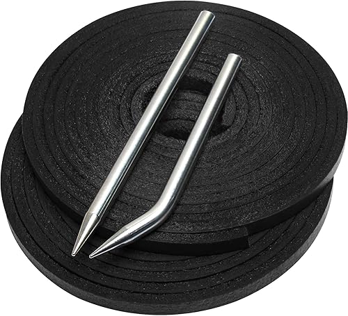 Yeesio Softball Baseball Glove Lace, Mitt Lace Repair Kit Includes 2 Leather Laces and Lacing Needle for Catcher's Glove