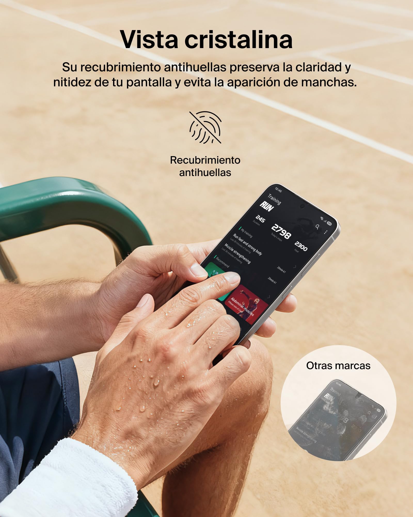 Belkin ScreenForce Titan EcoGuard Protector de Pantalla con Filtro de Privacidad, Samsung Galaxy S26, Protector Pantalla Resistente a los Arañazos e Impactos, Antihuellas, Marco de Alineación Fácil