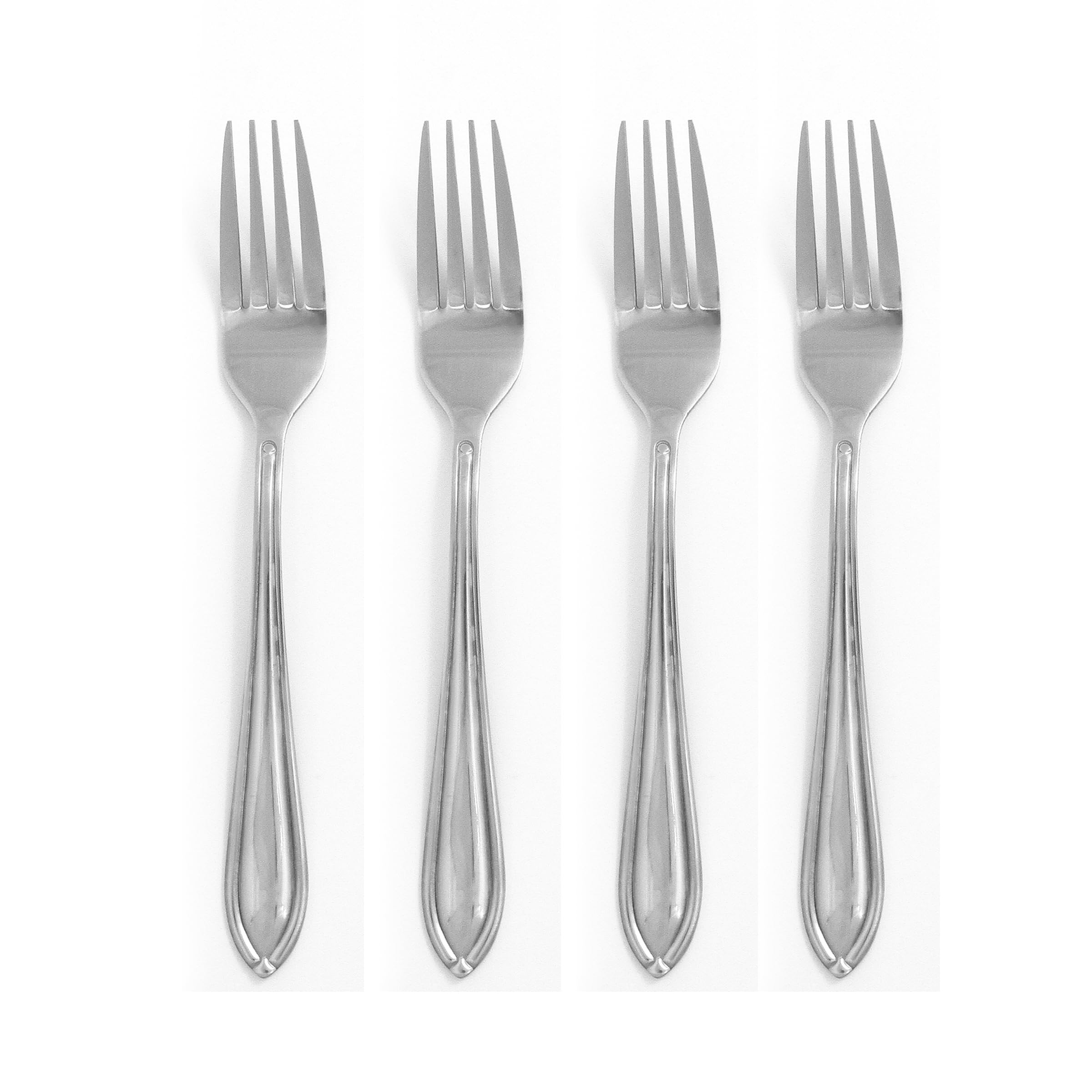 Hampton ForgeGinger 4Pc Dinner Forks, 0.40 LB, Metallic