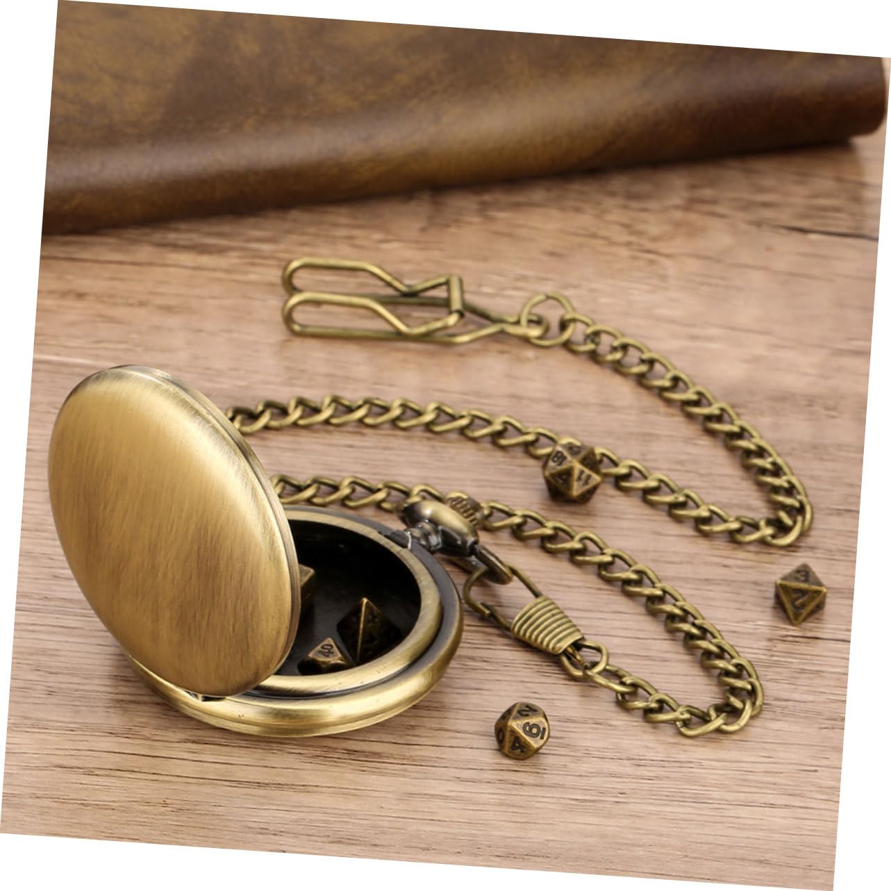 SHERCHPRY 4 Set Di Orologi Da Tasca Alla Moda Retrò Oggetti Di Scena Per Giochi Di Dadi Giochi Di Scena In Metallo