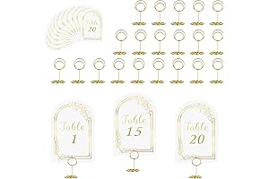 JOYIT 20 x 20 x 1 Wedding Table Number Set