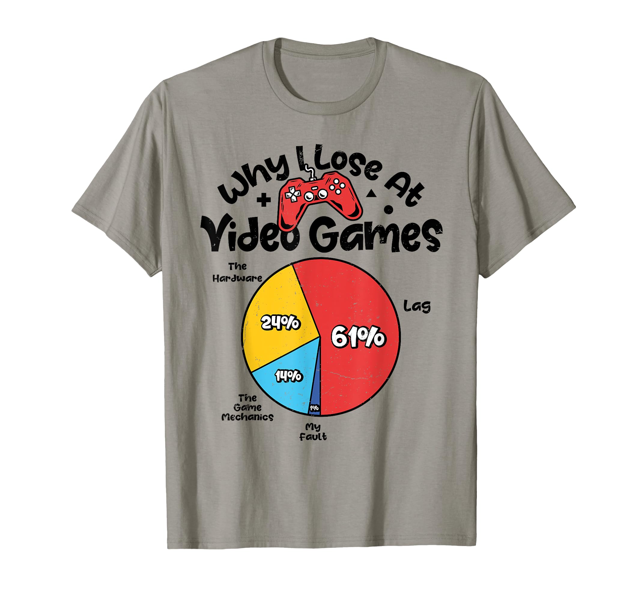 Why I Lose At Video Games Player Video Gamer Funny T-Shirt