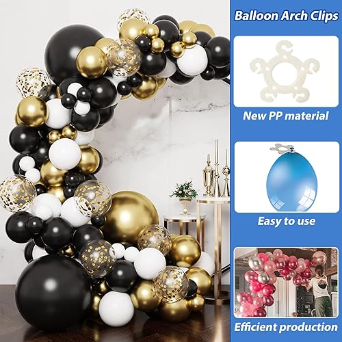 Miniatura 6 de 135 clips de globos de flores para arco de globos, clips de arco de globos de plástico, conectores de globos de flores, soportes de clip para bodas,