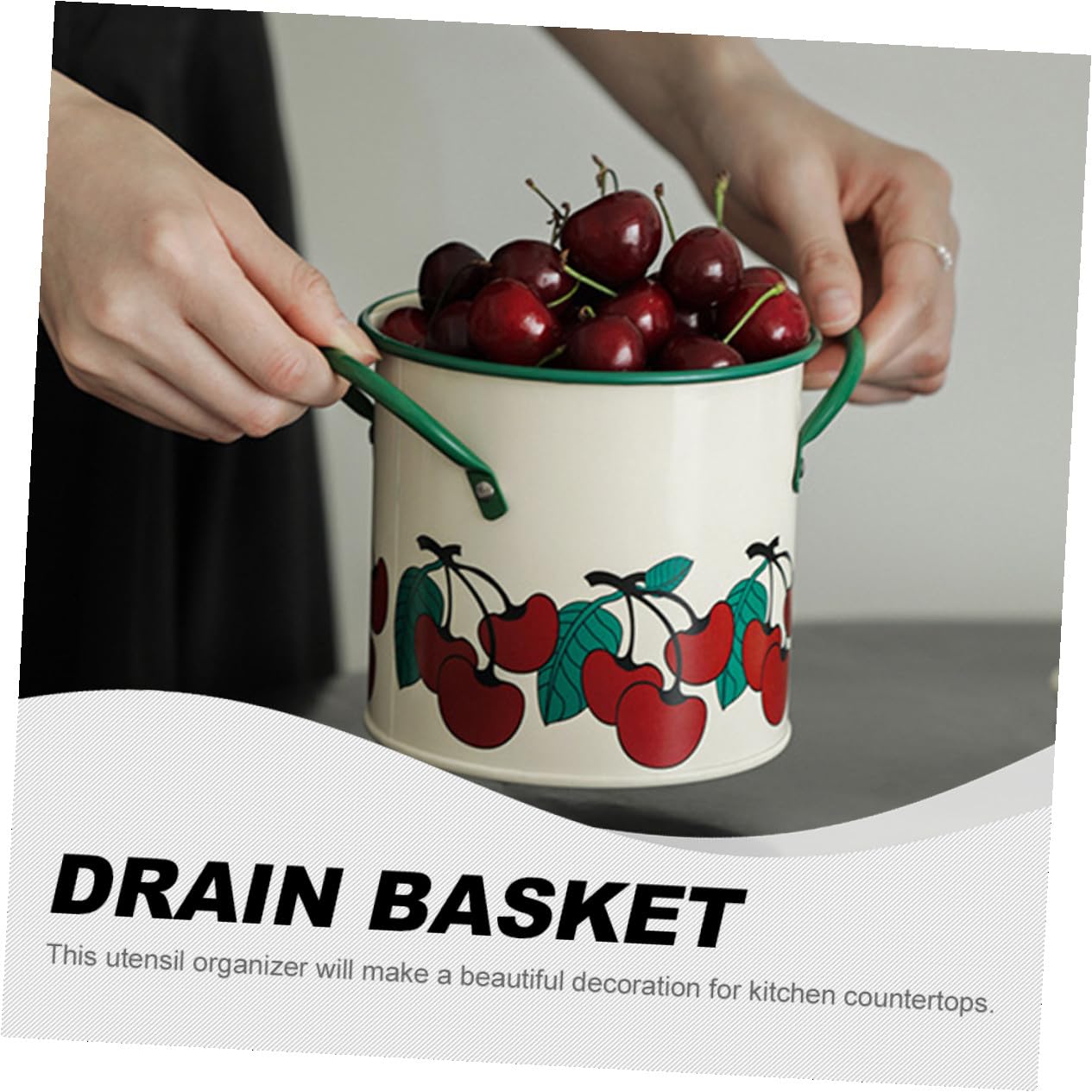 Cabilock Organisateur Vaisselle Multifonction avec Compartiments Seau de Rangement Léger pour Couverts Baguettes et Ustensiles de Cuisine Aide Rangement Compact et Facile à Nettoyer
