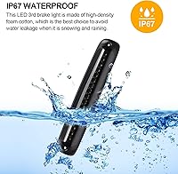 Vista 6 de Tercera luz de freno LED de repuesto para Sierra/Silverado 1500 2500 3500/HD 1999-2007, lámpara de parada central de cabina trasera con junta