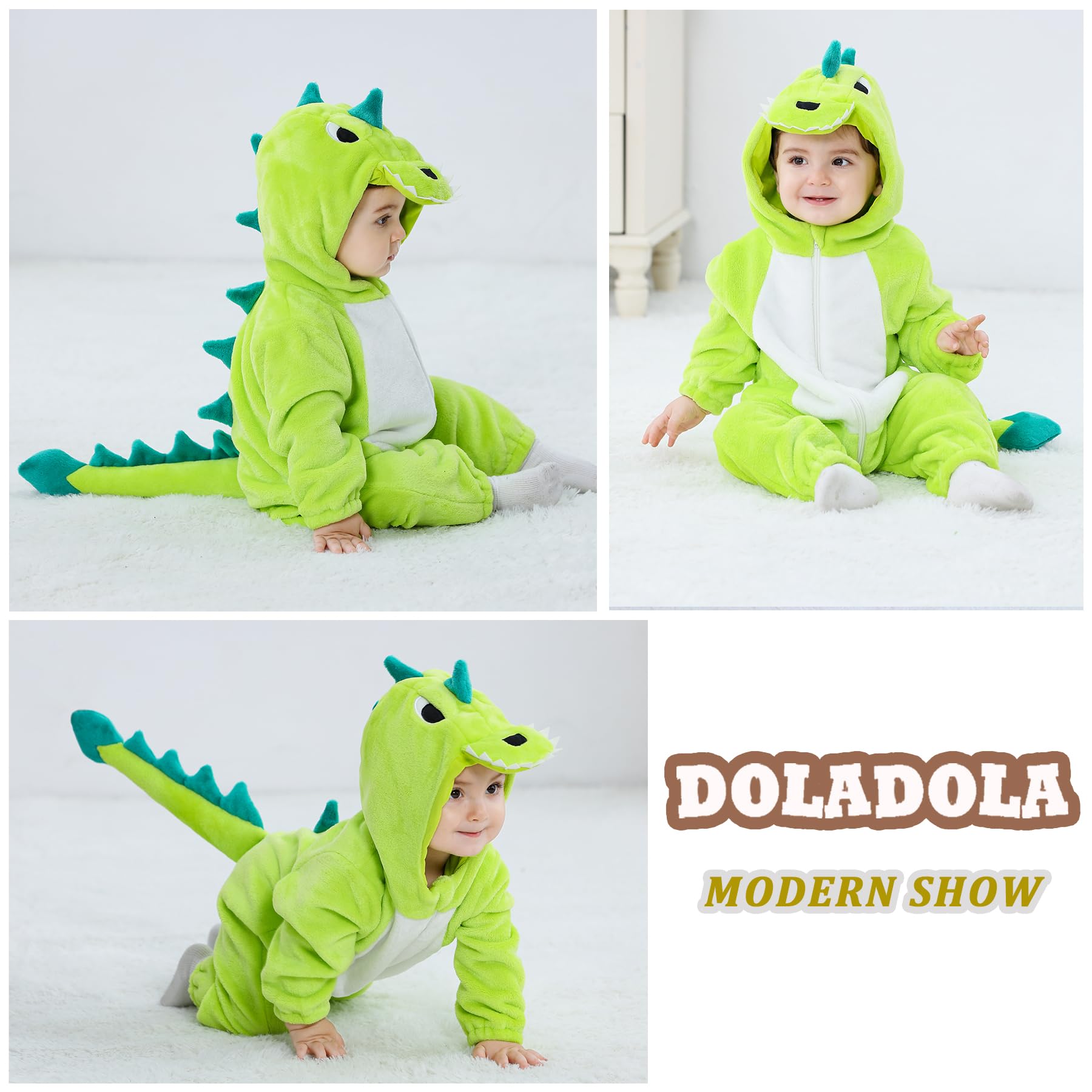 Bambino Inverno Pagliaccetto con Cappuccio Flanella Tutina per bambini Cosplay Halloween Costume