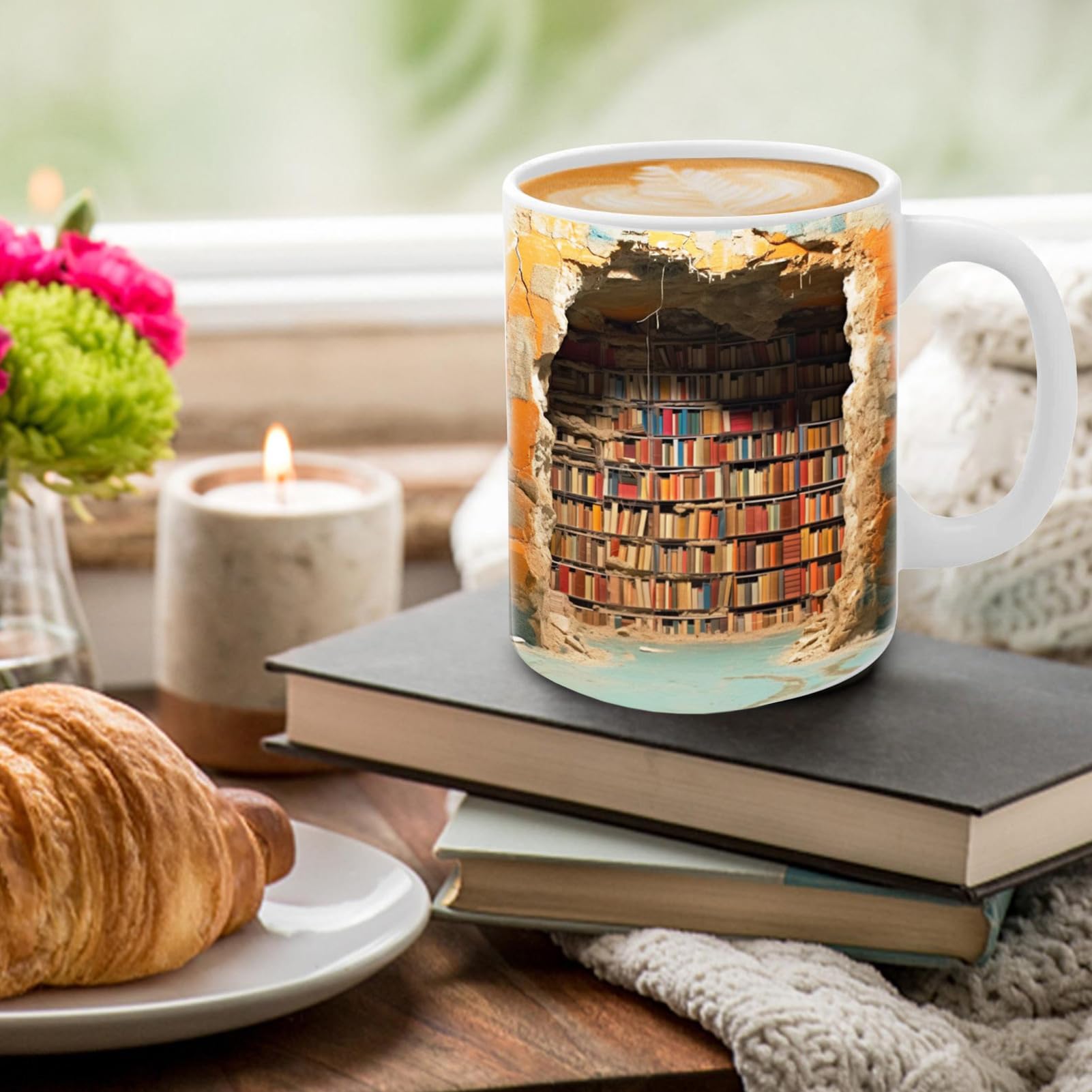 Taza 3d Kaacly Taza De Café De Libro, Regalo Para Amantes De Los Libros,  Regalos De Libros, Taza De Bibliotecario, Taza De Gusano De Biblioteca,  Regalo Para Bibliófilo Taza Libro, image size:1601x1601