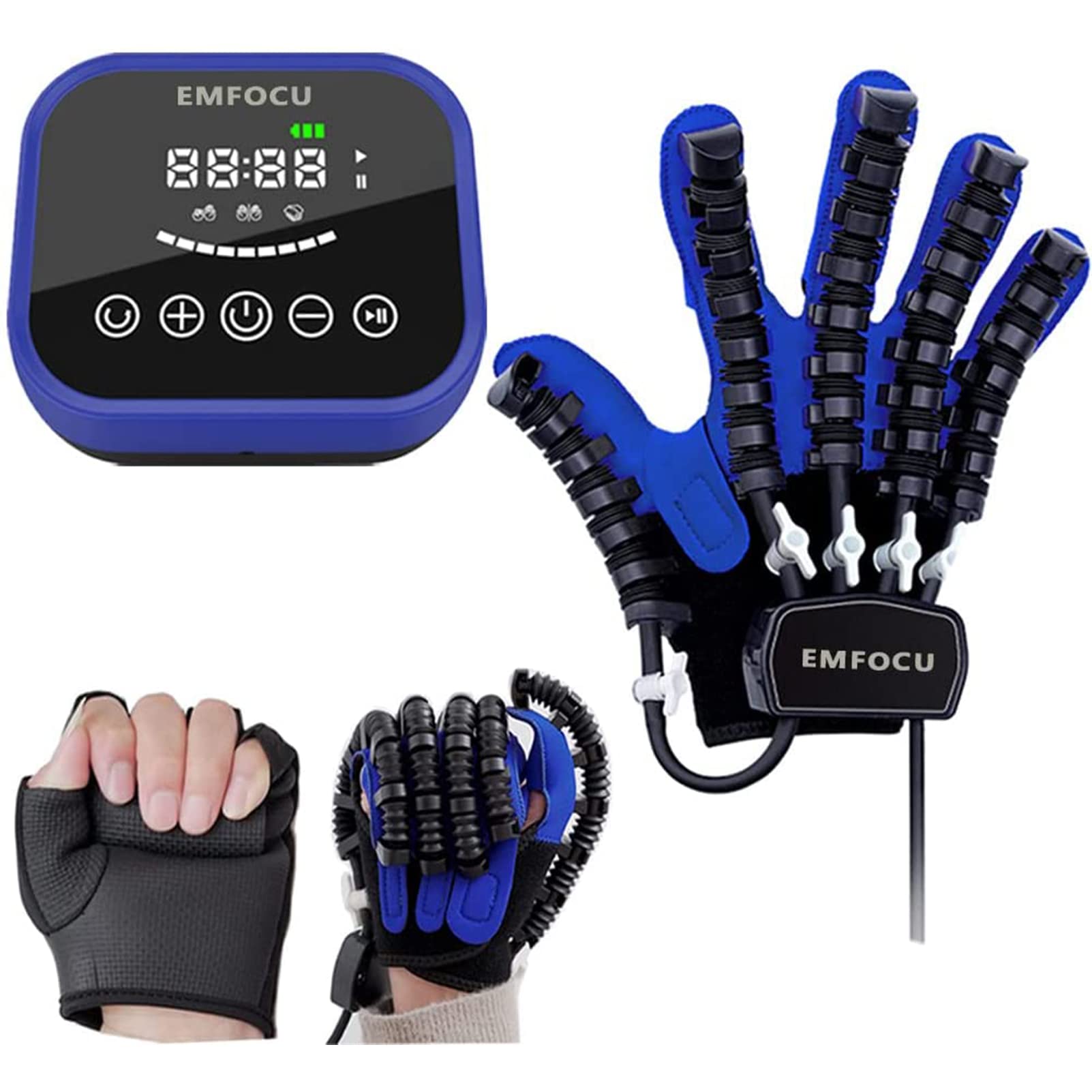 Actualización De Guantes De Robot De Rehabilitación, Guantes De Rehabilitación De Entrenador De Rehabilitación De Función De Dedo Y Mano, para Ejercicio De Recuperación De Dedos, Alivio del Dolor