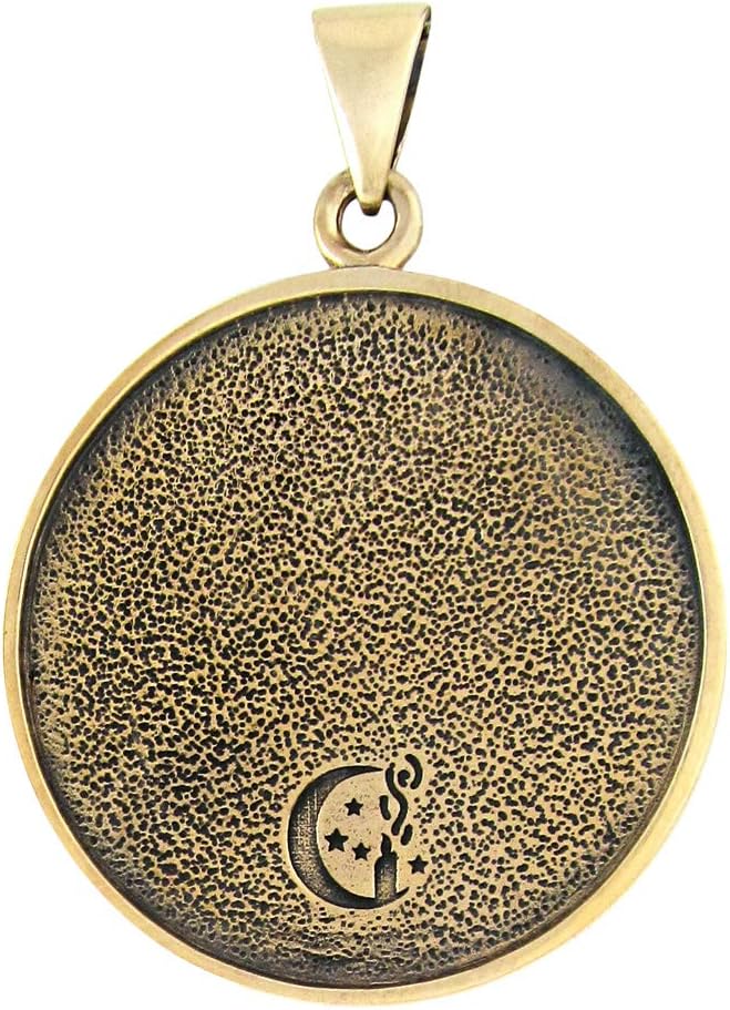Moonlight Mysteries Bronze Second Pentacle of the Sun Talisman for Protection