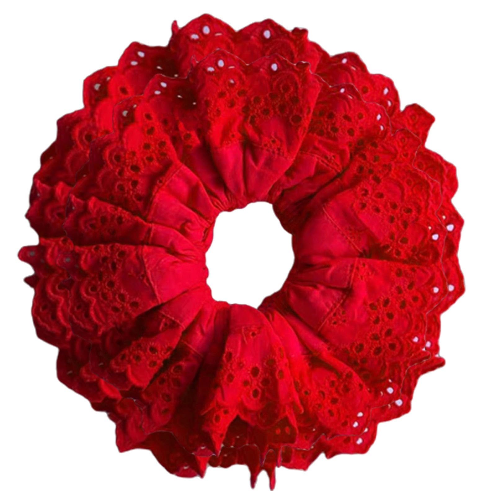 Carotoe Women's B Ig Scrunchies For Large Scrunchie Lace Oversized Thick Elastic Hair Ties Hair Scrunchies Ponytail Holder Lace Ands For